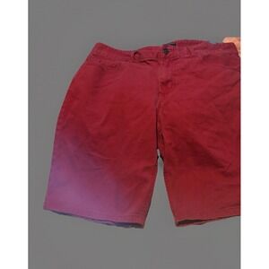 Forever 21 shorts men's 36" Chino Casual flex Beach Solid Skater Red